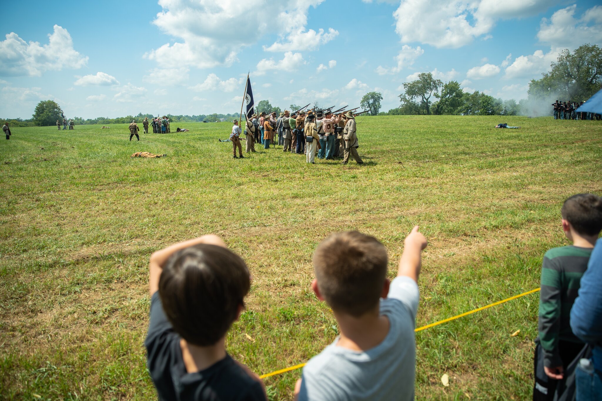 Spectators at the Battle of Richmond in Richmond, Kentucky