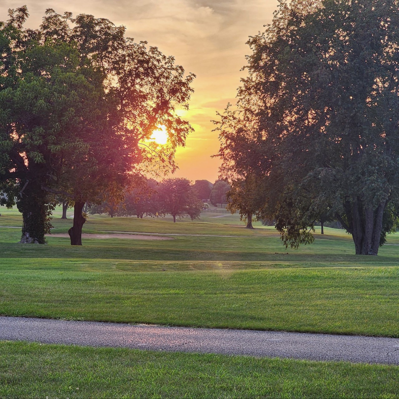 Sunset at Golf Club of the Bluegrass in Jessamine County, KY. 
