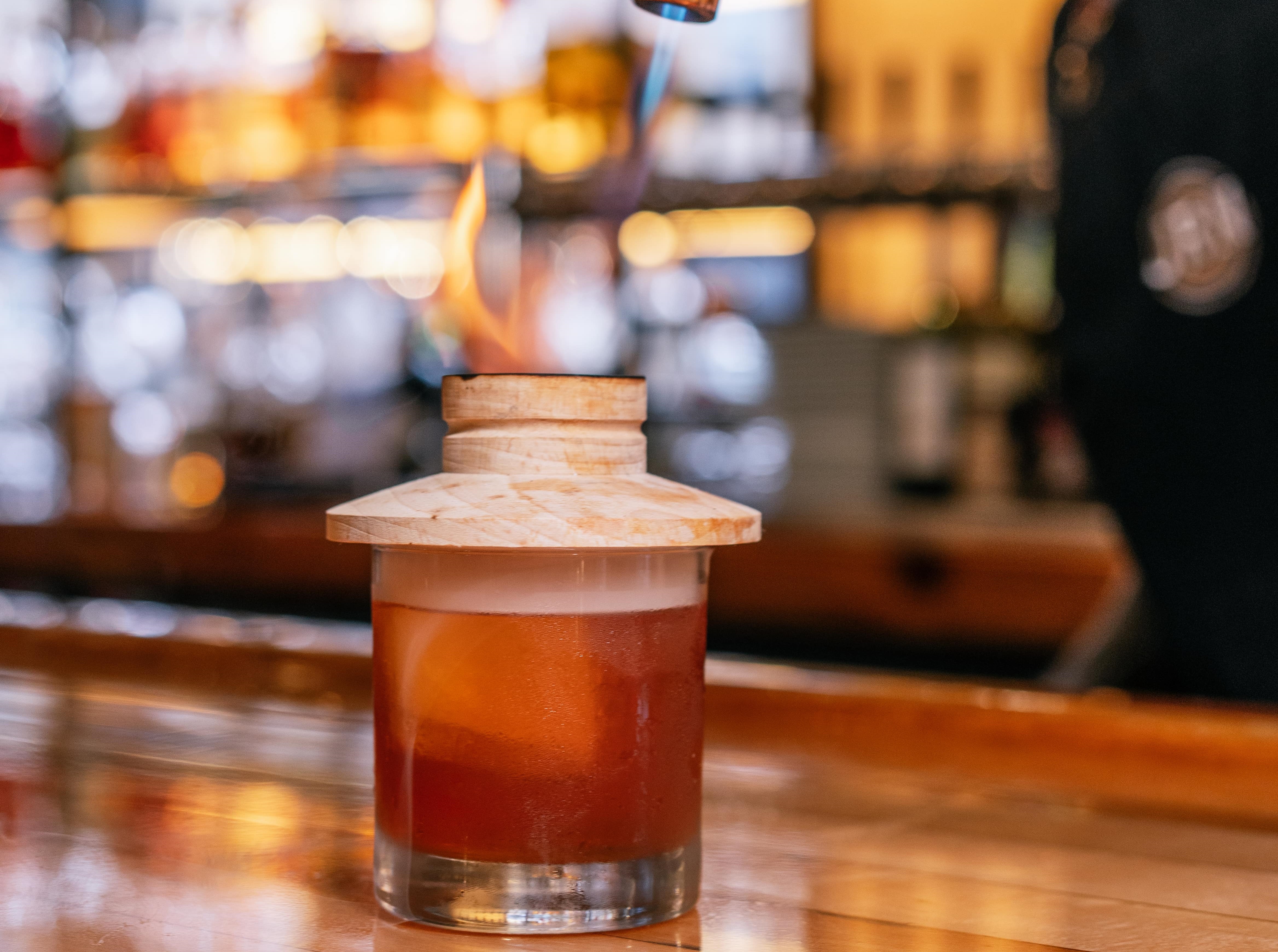 A bourbon cocktail
